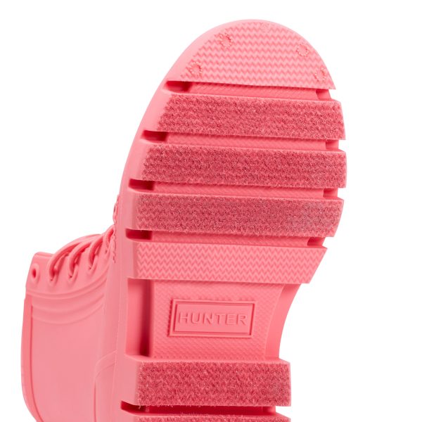 Little Kids Stamp Lace-Up Waterproof Ankle Boots