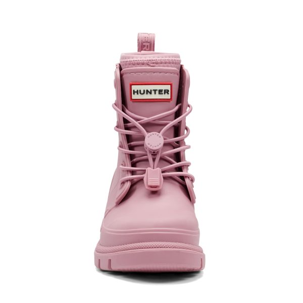 Little Kids Stamp Lace-Up Waterproof Ankle Boots