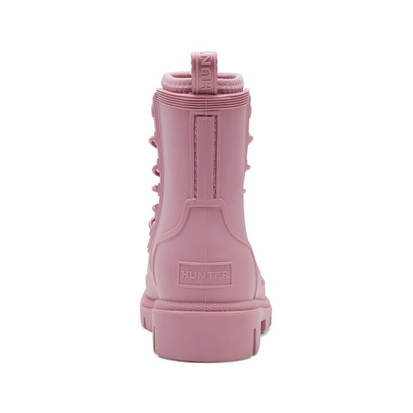 Little Kids Stamp Lace-Up Waterproof Ankle Boots