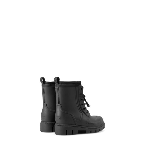 Little Kids Stamp Lace-Up Waterproof Ankle Boots