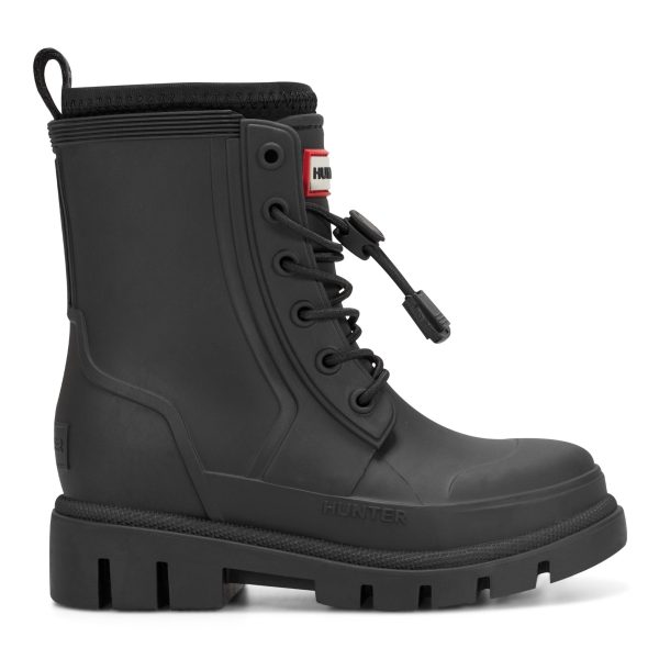 Little Kids Stamp Lace-Up Waterproof Ankle Boots