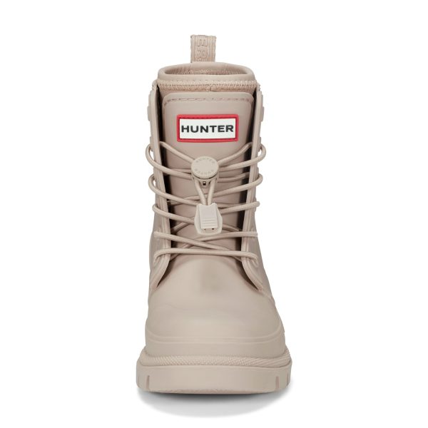 Little Kids Stamp Lace-Up Waterproof Ankle Boots