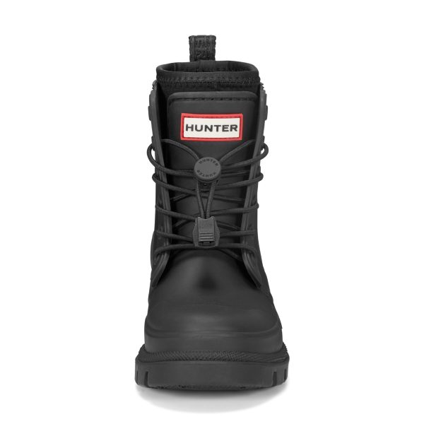 Little Kids Stamp Lace-Up Waterproof Ankle Boots