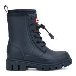 Little Kids Stamp Lace-Up Waterproof Ankle Boots