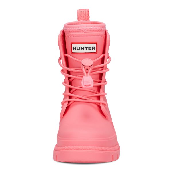 Little Kids Stamp Lace-Up Waterproof Ankle Boots